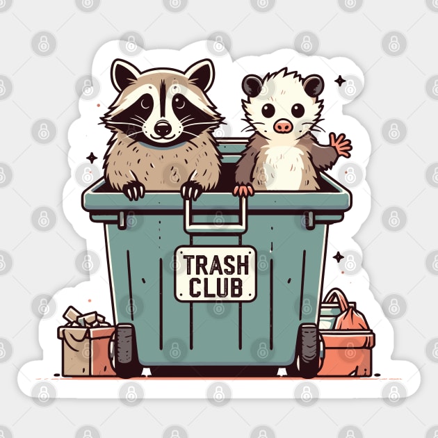 Trash Club Sticker by Trendsdk